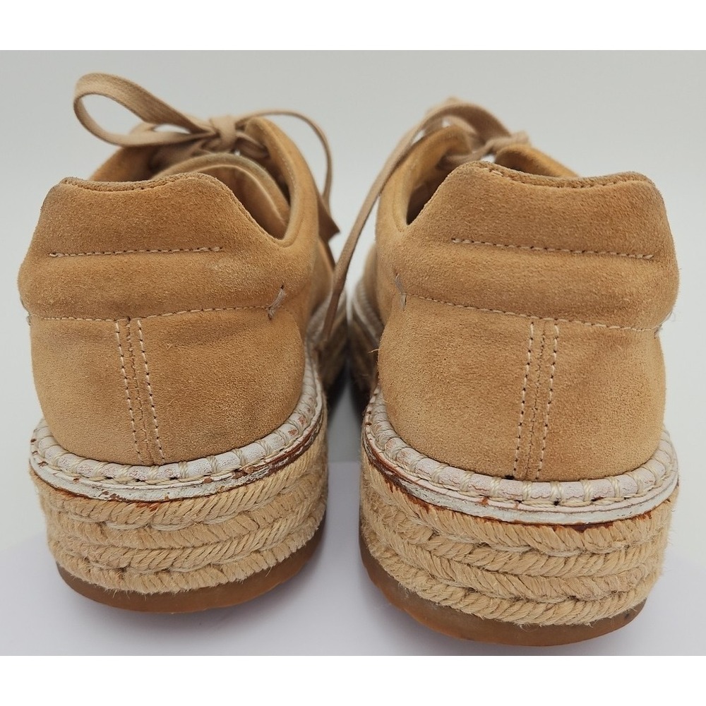 Rag & Bone KENT Tan EU/38.5 W/8.5 Suede Platform Espadrille Lace Up Sneaker *EUC - Picture 13 of 16